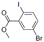 5-溴-2-碘苯甲酸甲酯分子式结构图