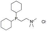 2-(二环己基膦)乙基三甲基氯化铵分子式结构图