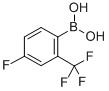 4-氟-2-三氟甲基苯硼酸分子式结构图