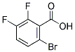 6-溴-2,3-二氟苯甲酸分子式结构图