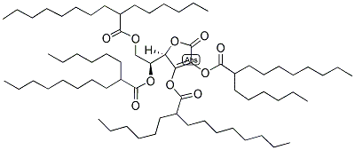 四己基癸醇抗坏血酸酯分子式结构图