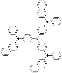 4,4',4'-三[2-萘基苯基氨基]三苯基胺分子式结构图