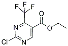 2-氯-4-三氟甲基-嘧啶-甲酸乙酯分子式结构图