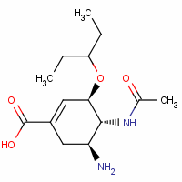 奥司他韦酸(酒石酸盐)分子式结构图