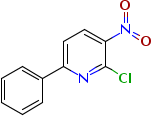 2-苯基-5-硝基-6-氯吡啶分子式结构图