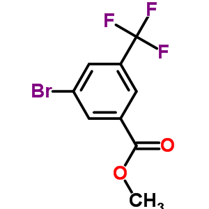 3-溴-5-三氟甲基苯甲酸甲酯分子式结构图