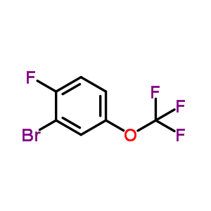 1-溴-2-氟-5-(三氟甲氧基苯)分子式结构图