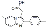 6-甲基-2-(4-甲基苯基)咪唑并[1,2-a]吡啶-3-乙酸分子式结构图