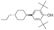 反式-2,6-双(叔丁基)-4-(4-丙基环己基)苯酚分子式结构图