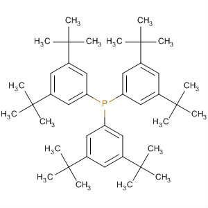 三(3,5-二叔丁基苯基)膦分子式结构图