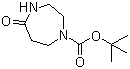 1-Boc-1,4-二氮杂-5-环庚酮分子式结构图