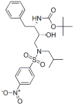 [(1S,2R)-1-苄基-2-羟基-3-[异丁基[(4-硝基苯基)磺酰]氨基]丙基]氨基甲酸叔丁酯分子式结构图