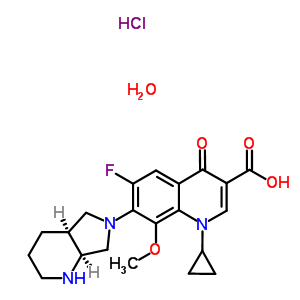 盐酸莫西沙星单水合物分子式结构图