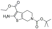 6-(叔丁基)-3-乙基-2-氨基-4,7-二氢噻吩[2,3-C]吡啶二甲酸叔丁酯分子式结构图