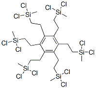 1,2,3,4,5,6-六[2-(甲基二氯硅基)乙基]苯分子式结构图