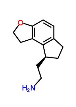 (S)-2-(1,6,7,8-四氢-2H-茚并[5,4-b]呋喃-8-基)乙胺分子式结构图