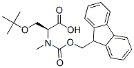 N-Fmoc-N-甲基-O-叔丁基-L-丝氨酸分子式结构图