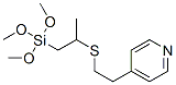 3-(4-吡啶基乙基)硫代丙基三甲氧基硅烷分子式结构图