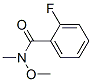 2-氟-N-甲氧基-N-甲基苯甲酰胺分子式结构图