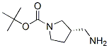 (S)-1-Boc-3-氨甲基吡咯烷分子式结构图