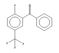 2-氟-5-(三氟甲基)苯甲酮分子式结构图