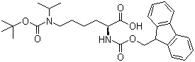 N-Fmoc-N'-Boc-N'-异丙基-L-赖氨酸分子式结构图