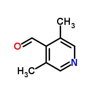 3,5-二甲基吡啶-4-甲醛分子式结构图