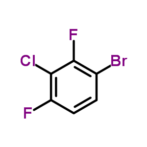 1-溴-3-氯-2,4-二氟苯分子式结构图