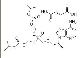 富马酸替诺福韦酯分子式结构图