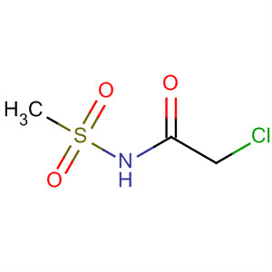 N-(氯乙酰基)甲基磺酰胺分子式结构图