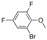 2-溴-4,6-二氟苯甲醚分子式结构图