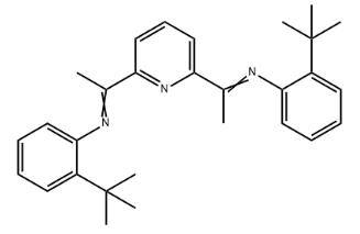 2,6-双[1-(2-叔丁基苯基亚氨)乙基]吡啶分子式结构图