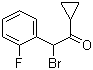 2-溴-2-(2-氟苯基)-1-环丙基乙酮分子式结构图