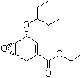 5-(戊烷-3-基氧基)-7-氧代-双环[4.1.0]庚-3-烯-3-羧酸乙酯分子式结构图