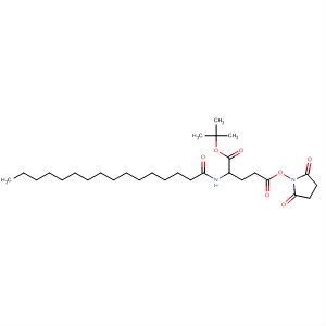 Ne-棕榈酰基L-谷氨酸Γ琥珀酰亚胺基Α叔丁酯分子式结构图