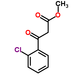 3-氧代-3-(2-氯苯基)丙酸甲酯分子式结构图