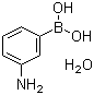 3-氨基苯基硼酸一水合物分子式结构图