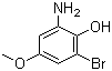 2-氨基-6-溴-4-甲氧基苯酚分子式结构图