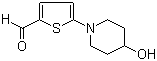 5-(4-羟基哌啶)-2-噻吩甲醛分子式结构图