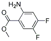 2-氨基-4,5-二氟苯甲酸甲酯分子式结构图