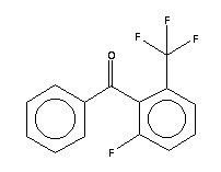 2-氟-6-(三氟甲基)苯甲酮分子式结构图