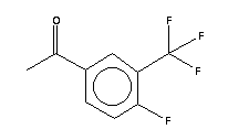 4-氟-3-(三氟甲基)苯乙酮分子式结构图