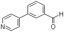 3-(吡啶-4-基)苯甲醛分子式结构图