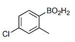 4-氯-2-甲基苯基硼酸分子式结构图