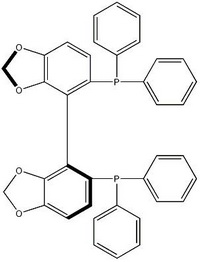 (S)-(-)-5,5'-双(二苯膦基)-4,4''-双-1,3-苯并间二氧杂环戊烯分子式结构图