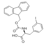 Fmoc-L-3-碘苯丙氨酸分子式结构图