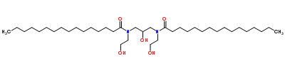 羟丙基双棕榈酰胺分子式结构图