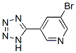 5-(5-溴-3-吡啶基)-1H-四唑分子式结构图