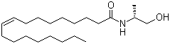 (Z)-(R)-十八酰胺-9-烯,N-((2-羟基-1-甲基)乙基)分子式结构图