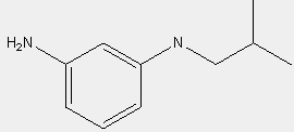 N-(3-氨基苯基)-2-甲基-丙酰胺分子式结构图